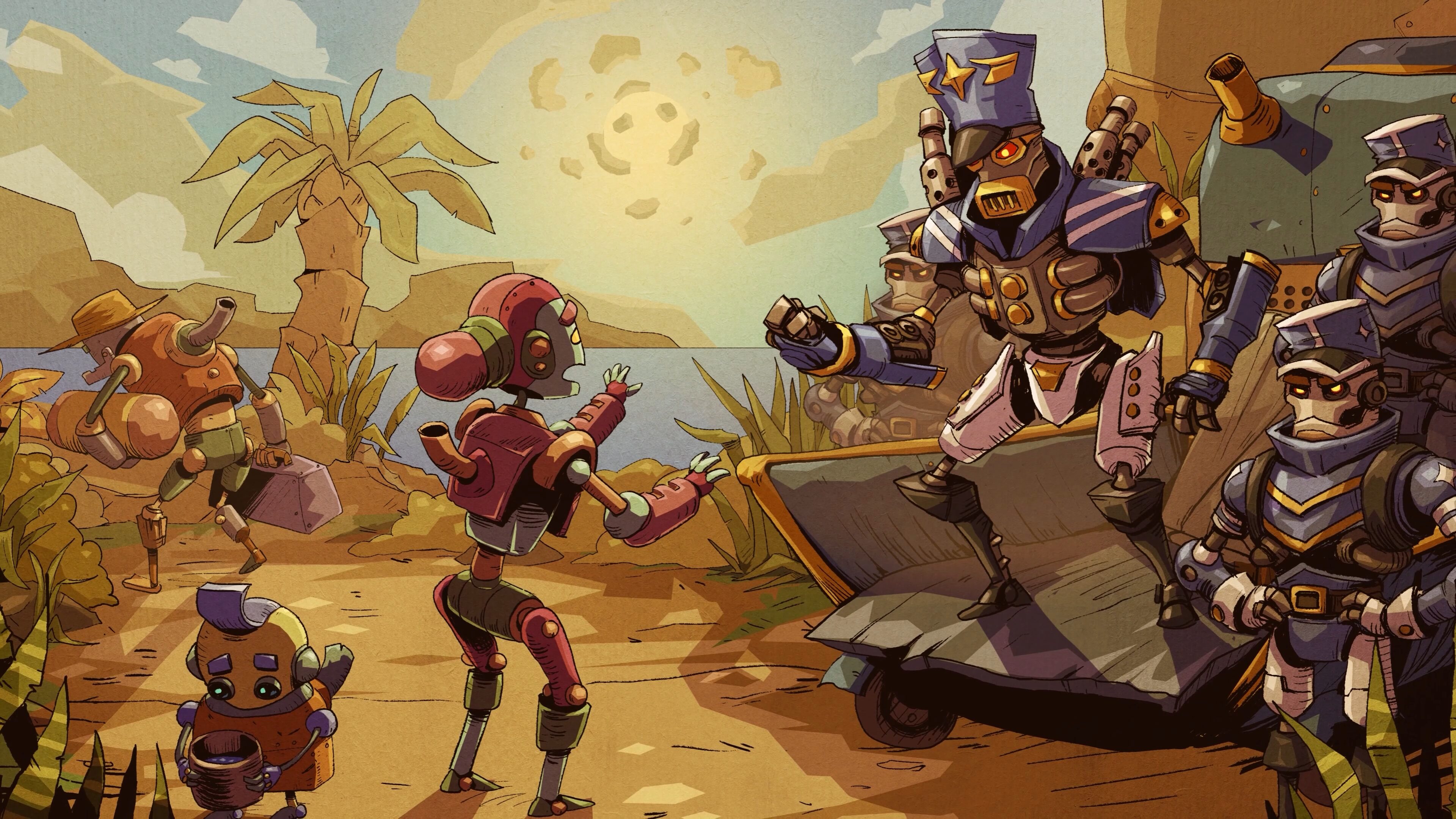 Steamworld Heist II“故事深度潛水”預告片，屏幕截圖